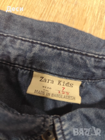 дънкова ризка на Benetton , снимка 5 - Детски ризи - 51570567