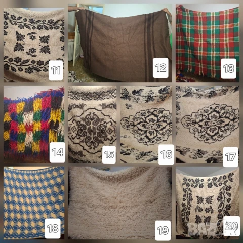 Традиционни родопски китеници, губери, халища, одеала, снимка 2 - Други - 47423588
