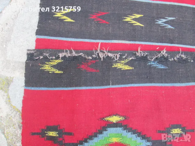 Тетевенска вълнена пътека 3.20 х 0.60м., снимка 6 - Антикварни и старинни предмети - 47821889