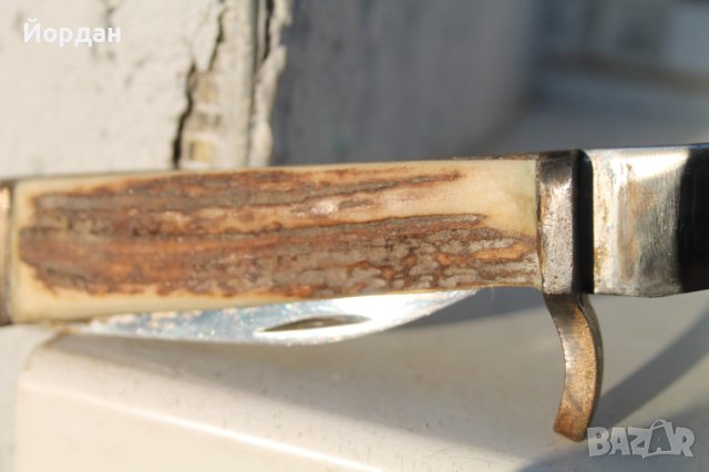 Стар ловен нож, снимка 3 - Антикварни и старинни предмети - 43837148