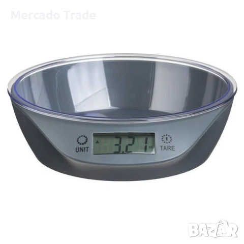 Дигитална кухненска везна Mercado Trade, С купа, Черен