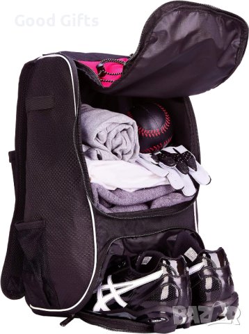 СПОРТНА РАНИЦА AMAZON FINA, ЧЕРНА С РОЗОВО, снимка 5 - Раници - 43057204