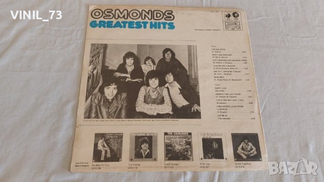  Osmonds – Greatest Hits ВТА11551, снимка 2 - Грамофонни плочи - 39589623
