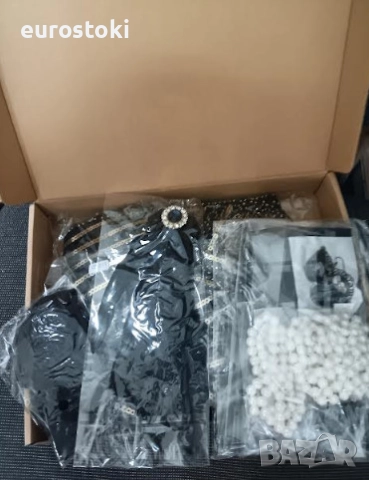 Дамски костюм в стил Гетсби, официална рокля Невероятната Гетсби с комплект аксесоари, дамска рокля , снимка 9 - Костюми - 52566594