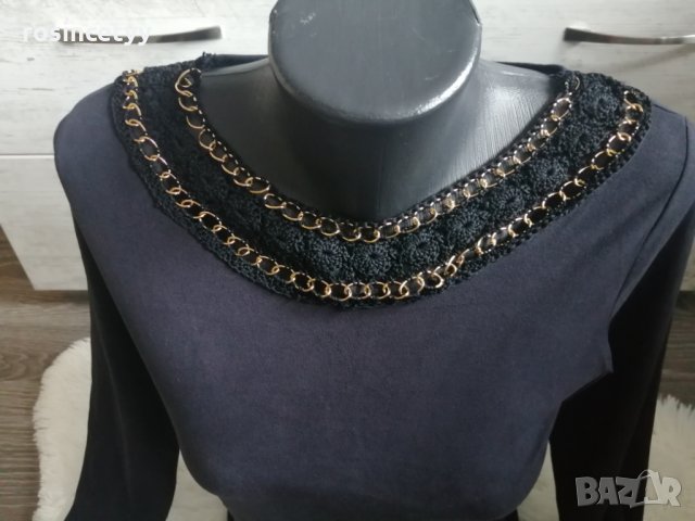 велурена блузка, снимка 4 - Блузи с дълъг ръкав и пуловери - 28298102