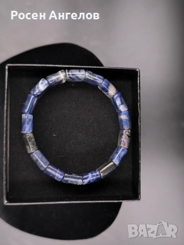 Гривна Естествен Лазурит , снимка 5 - Гривни - 52198246