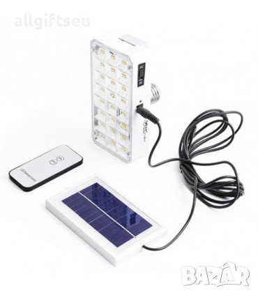 Соларна LED лампа с дистанционно управление и изнесен соларен панел + авариен режим КОД 9817, снимка 4 - Соларни лампи - 37387776