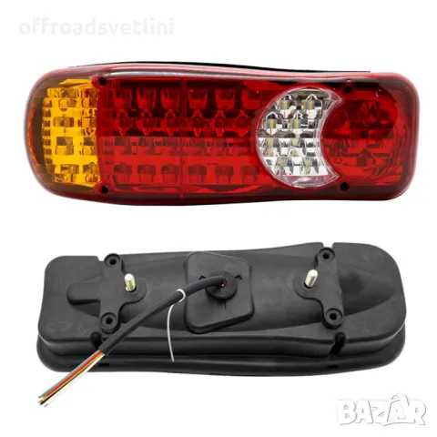 Комплект 24V 2 Броя LED Диодни стопове за камиони тирове ремаркета, снимка 4 - Аксесоари и консумативи - 48043140