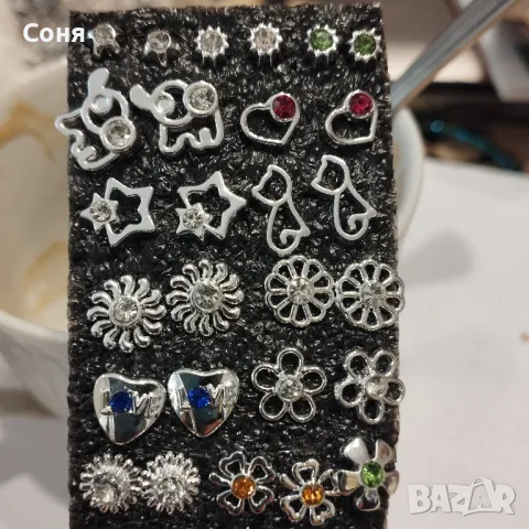 Нови обици, обеци на силиконов щифт, противоалергични,  пиърсинг, снимка 2 - Обеци - 48075112