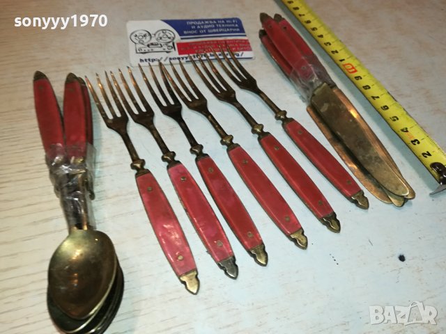 6 ножа+6 вилици+6 лъжици от франция 3101241013, снимка 1 - Антикварни и старинни предмети - 44059406