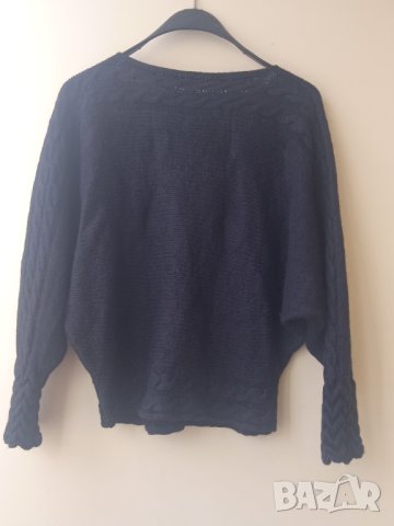 Черен дамски пуловер , снимка 6 - Блузи с дълъг ръкав и пуловери - 43938390