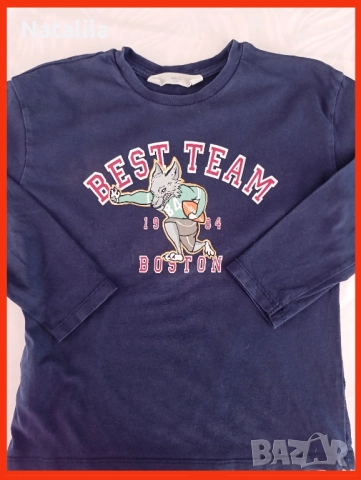 Комплект от 2 блузи– Armani & Mango – 5 г, снимка 3 - Детски тениски и потници - 51838704