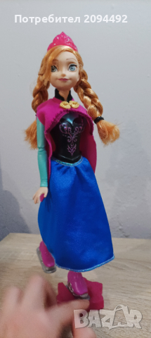 НАМАЛЕНА Кукла Анна от Замръзналото кралство, снимка 2 - Кукли - 44864959