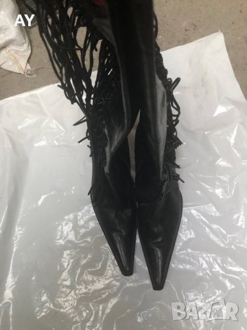Дамски ботуши естествена кожа Via Toledo, снимка 2 - Дамски ботуши - 34878808
