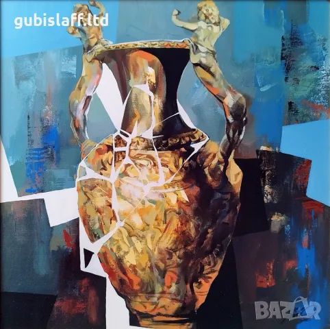 Картина, "Античен съд", худ. доц. Йордан Йорданов, снимка 2 - Картини - 49306013