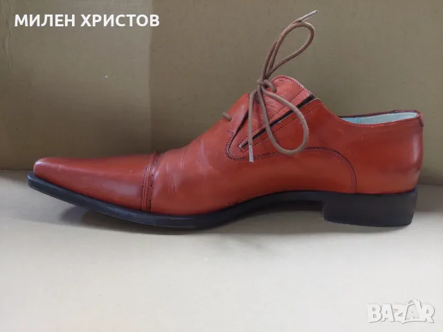 Cesare Paciotti-100% Оригинал Естествена Кожа-№42,5(43), снимка 4 - Официални обувки - 47776257