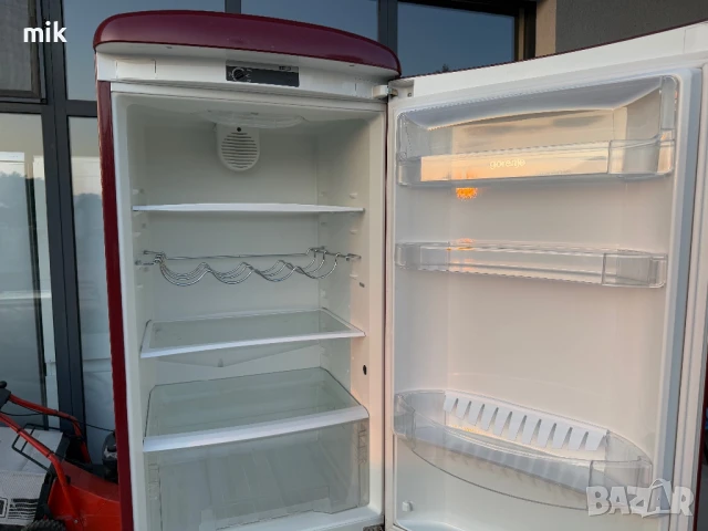 Ретро Червен хладилник с фризер Gorenje 185см, снимка 8 - Хладилници - 50794567