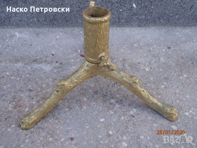 Коледни Стойка за елха „Партамъ Варна БП“ - метална АНТИКА, снимка 3 - Антикварни и старинни предмети - 28167782