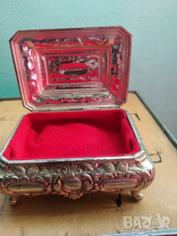 посребрена метална барокова кутия, снимка 5 - Други ценни предмети - 38297069