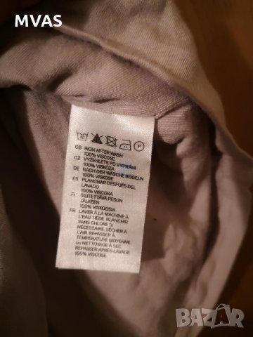 H&M сиво бежов потник с панделка на гърба, снимка 4 - Потници - 32991716