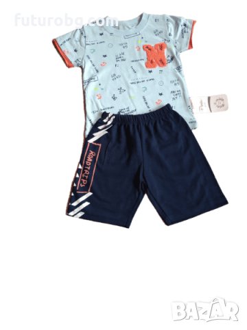 Комплект за момче от две части  в синьо, снимка 2 - Детски комплекти - 37800926