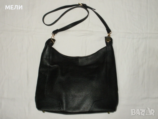 нова черна дамска естествена кожа