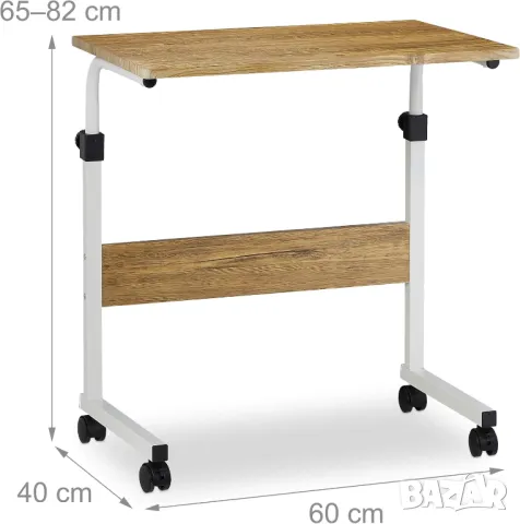 Преносимо регулируемо бюро, мобилна маса за скута, масичка над леглото, снимка 5 - Бюра - 49668057