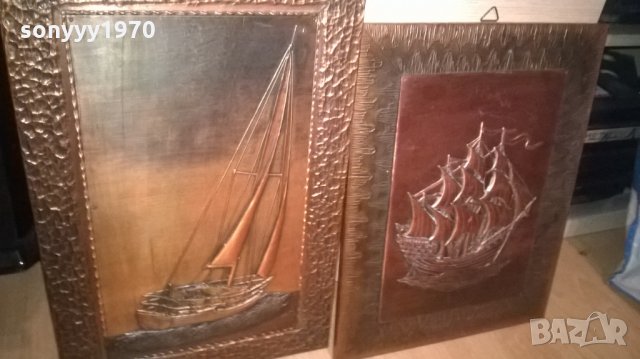 картини мед/месинг-фрегата/платноходка-внос швеция, снимка 8 - Колекции - 26886147