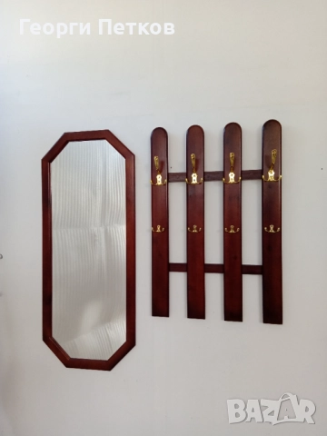 Огледало и Закачалка от масив,различни цветове., снимка 3 - Огледала - 52845027