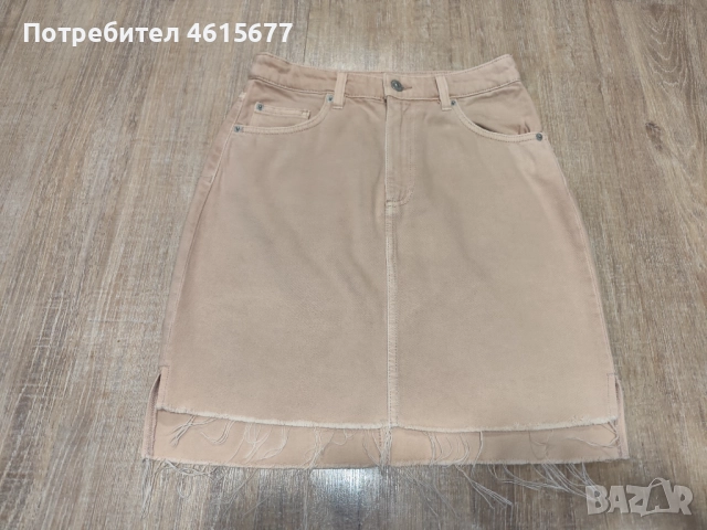 дънкова поличка на H&M, снимка 4 - Поли - 52336644