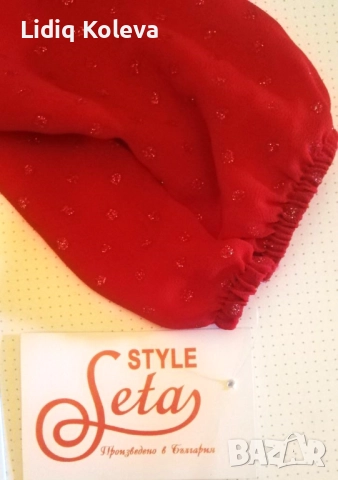 Дамска червена блуза с дантела, снимка 5 - Блузи с дълъг ръкав и пуловери - 51449126