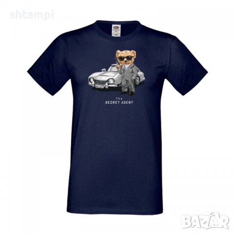 Мъжка тениска bear The Secret Agent, Мече,Меченце,Животно, Играчка,Изненада,Подарък,Повод,, снимка 3 - Тениски - 37295117
