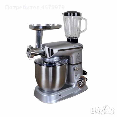 Мултифункционален кухненски робот 3 в 1 Eisenbach – 2000W мощност, купа 6,5 л, снимка 5 - Кухненски роботи - 51635332