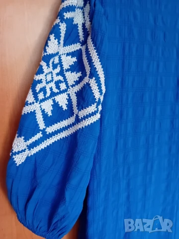 Синя дълга рокля , снимка 13 - Рокли - 51369793