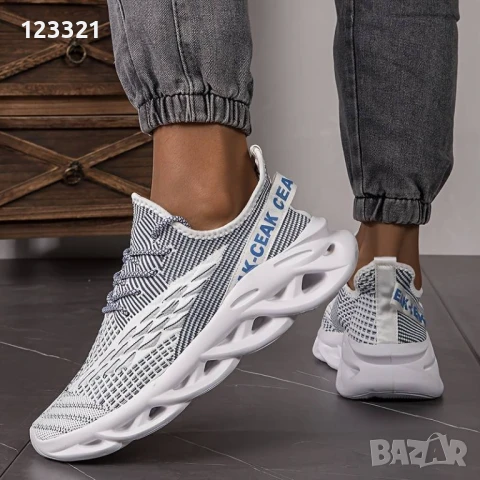 Нови мъжки плетени, дишащи маратонки