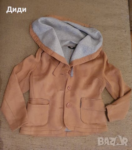 Бежово памучно якенце, снимка 2 - Якета - 43215743