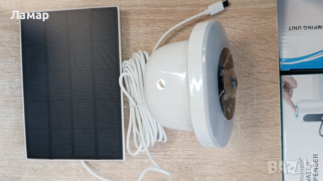 Соларна безжична водоустойчива камера WI FI 6MP iCSee LED осветяване