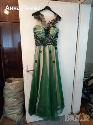 бална рокля зелен цвят. запазена , снимка 3 - Рокли - 52231287