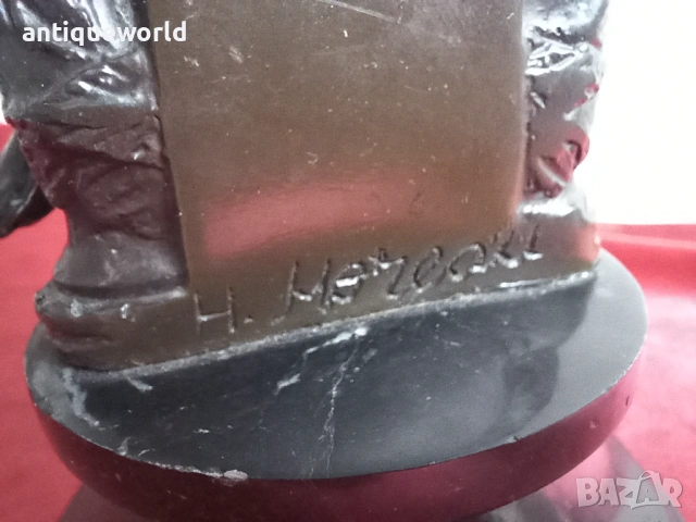 H.Moreau,  Бронзова Статуетка Херувим, Свирещ Ангел, снимка 5 - Антикварни и старинни предмети - 53129061