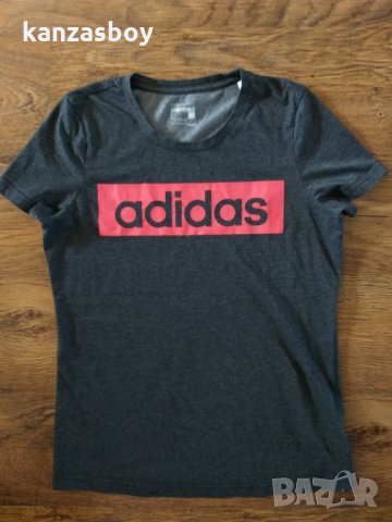 Adidas Essentials Linear - страхотна дамска тениска КАТО НОВА, снимка 8 - Тениски - 32363559