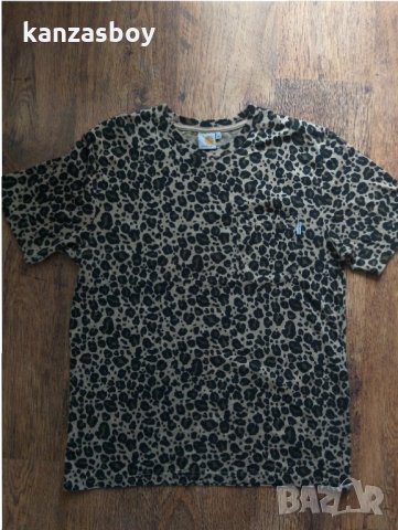 carhartt s/s leopard - страхотна мъжка тениска КАТО НОВА, снимка 7 - Тениски - 32751772