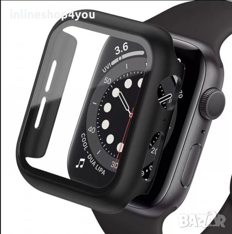 Матов Кейс + Стъклен Протектор за Apple Watch 6 SE 5 4 40mm 44mm 3D 5D, снимка 5 - Аксесоари за Apple - 35090453
