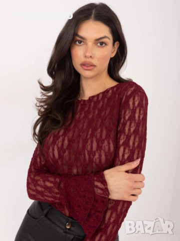 Дамска блуза с разкроени ръкави, 4цвята , снимка 5 - Блузи с дълъг ръкав и пуловери - 52856360