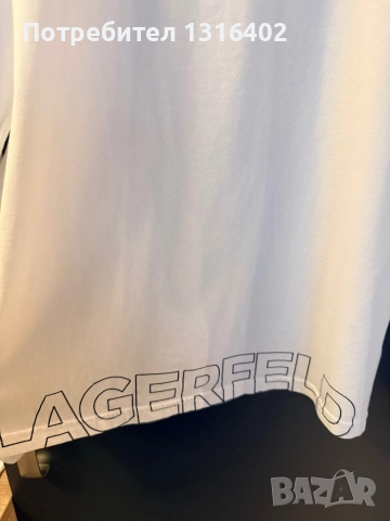 Мъжка памучна блуза Karl Lagerfeld размер XL, снимка 5 - Блузи - 51974595