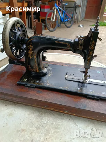 Стара немска шевна машина, снимка 3 - Антикварни и старинни предмети - 50392017