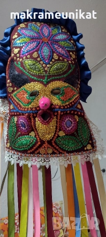 Кукерска маска, гугла, юношеска, нова, арт, новодел, снимка 4 - Декорация за дома - 43956219