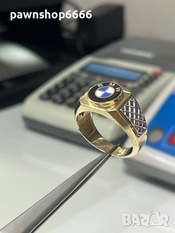 Златен пръстен 14 карата, снимка 8 - Пръстени - 51988762