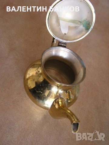  Белгийски декоративен бронзов чайник , снимка 3 - Други - 35658259