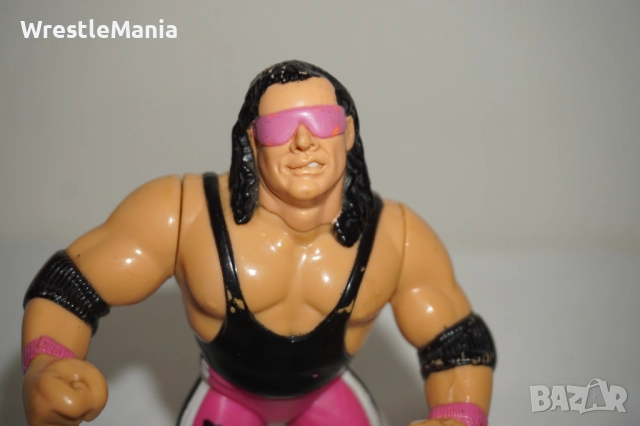 Рядка Оригинална Колекционерска Фигура На Bret Hart от 1991г Titan Sports INC FOR HASBRO INC, снимка 3 - Колекции - 51854895