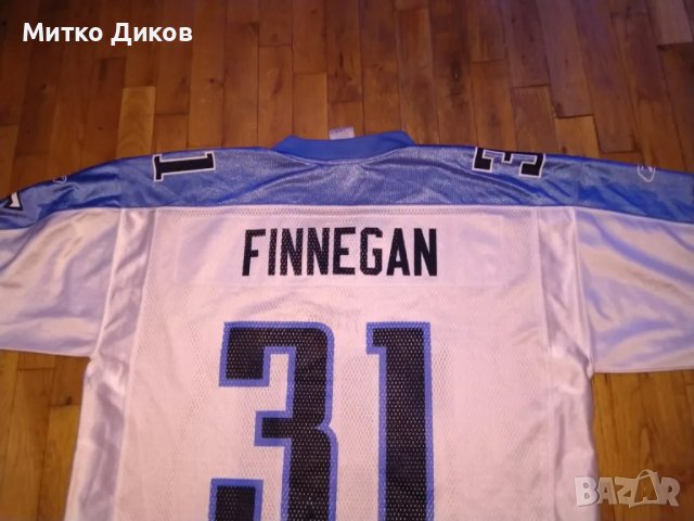 Тенеси Титанс НФЛ на Щатите тениска маркова на Рийбок  №31 Кортланд Финеган размер Л, снимка 11 - Други спортове - 49924049